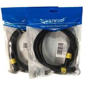 2 Pack New JOLGOO XLR Digital Cables 6FT Female/Male XLR NEW Sealed